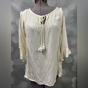 Matilda Jane cream-colored blouse‎ size medium